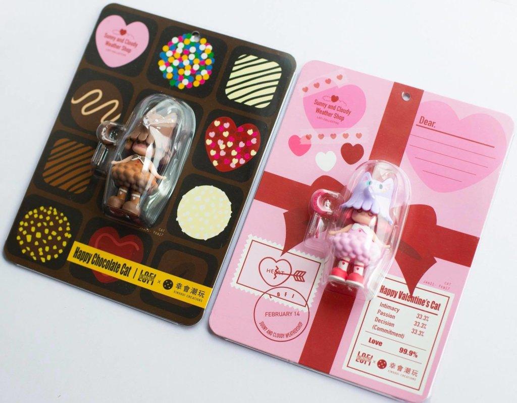 Pink Valentine Version Love Cat 99.9% by Sunny And Cloudy Weathershop Designer Art Toy LOFI Collective x Xinghui Creations