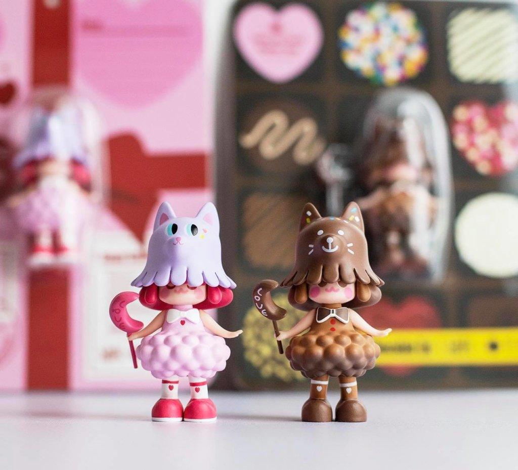 Pink Valentine Version Love Cat 99.9% by Sunny And Cloudy Weathershop Designer Art Toy LOFI Collective x Xinghui Creations