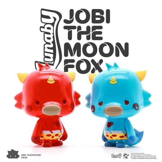 JOBI THE MOON FOX - LUNABY: AKA & AOTA by OKLuna Designer Art Toy OKluna