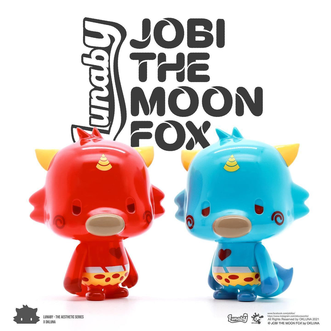 JOBI THE MOON FOX - LUNABY: AKA & AOTA by OKLuna Designer Art Toy OKluna