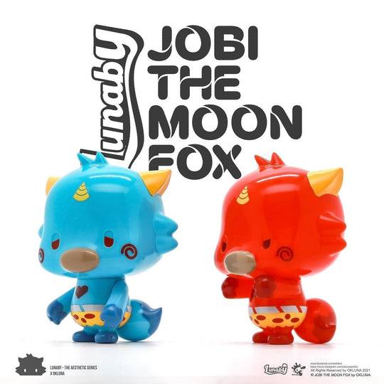 JOBI THE MOON FOX - LUNABY: AKA & AOTA by OKLuna Designer Art Toy OKluna