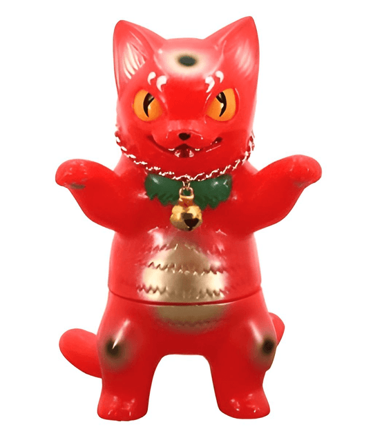Negora Red Lucky Cat by Konatsu Sofubi FEWMANY