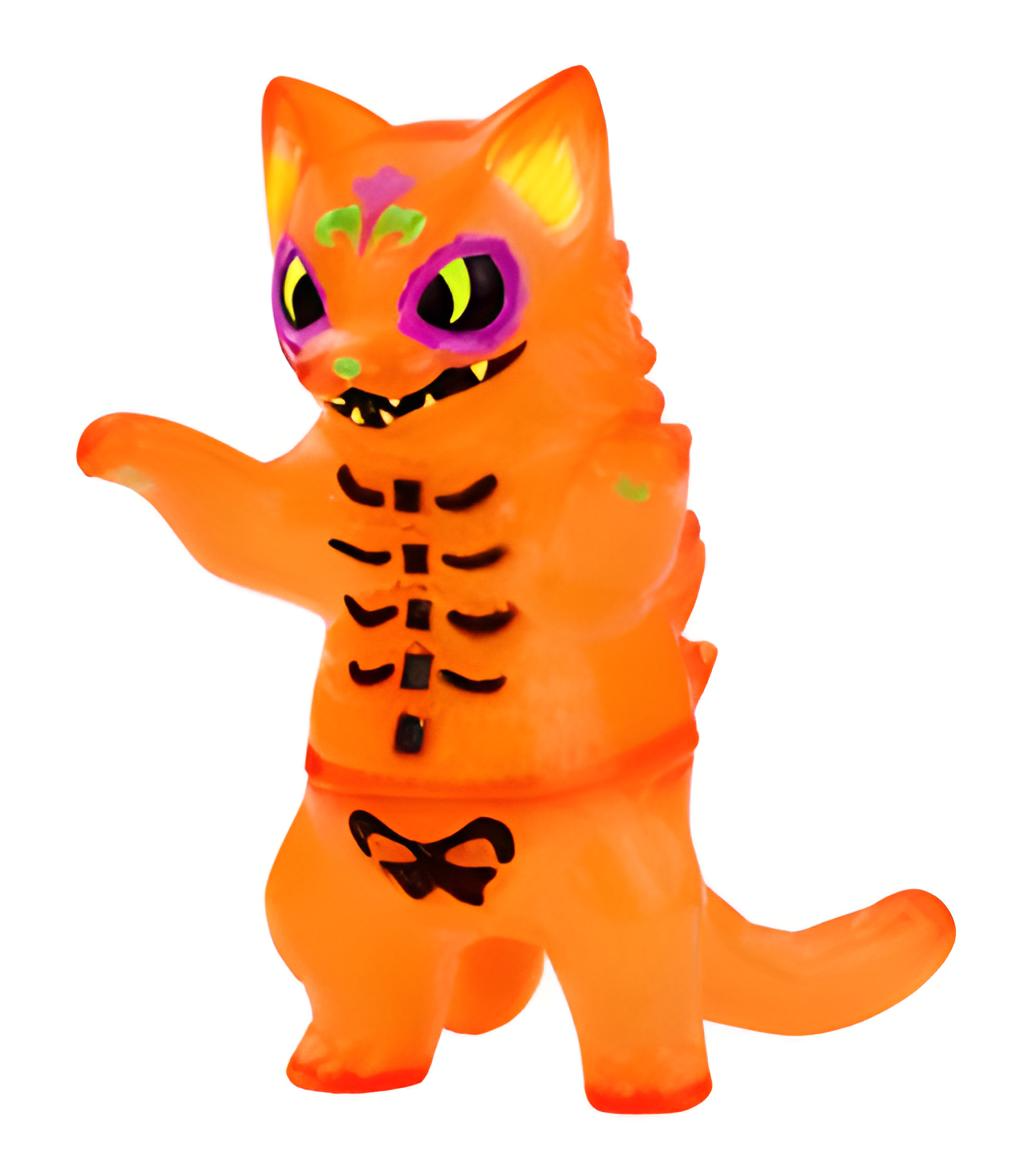 Negora Orange Sugar Skull by Konatsu Sofubi FEWMANY