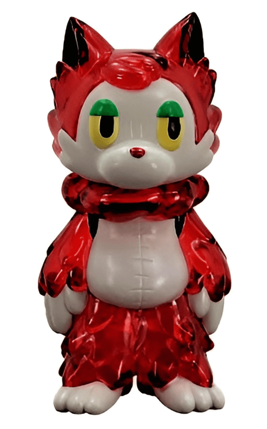 Wolf-kun Transparent Red by Kiriko Arai Sofubi FEWMANY