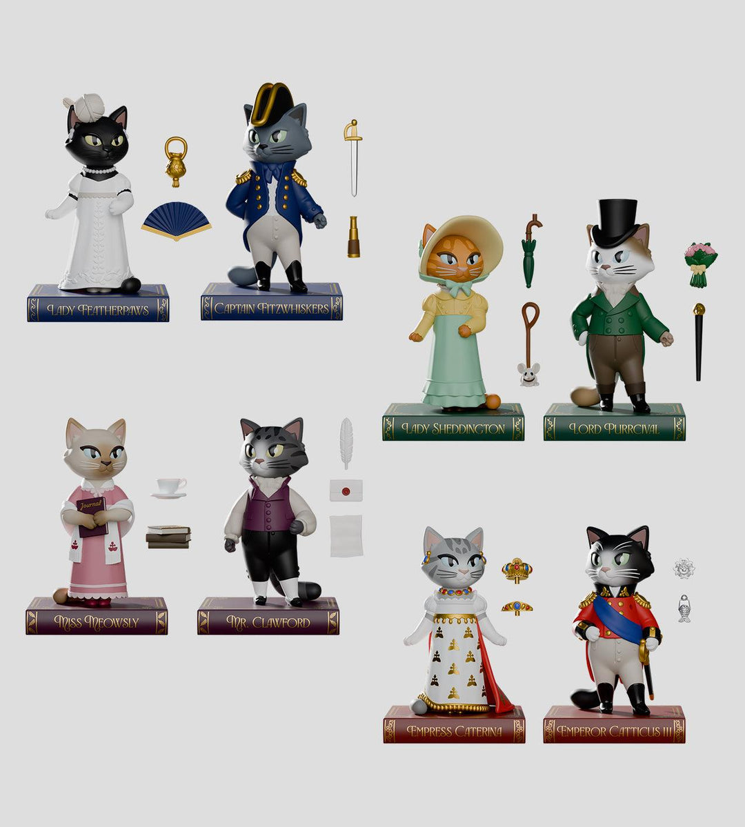 Regency Cats Blind Box Blind Box Kaleidos Creative