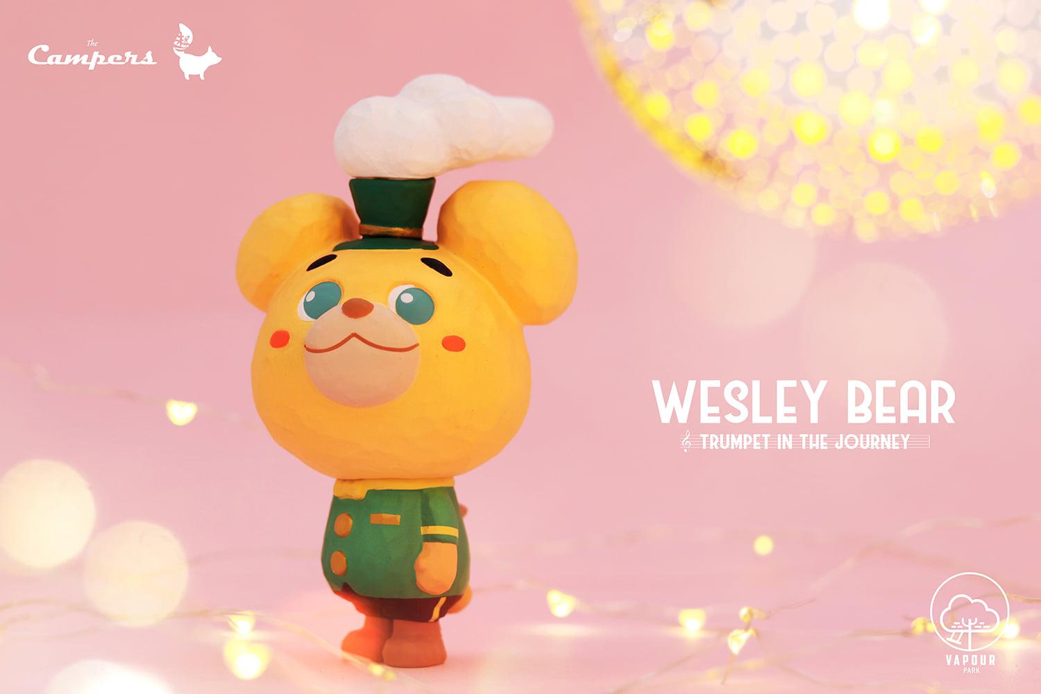 Wesley Bear - Trumpet in The Journey from The Campers by Vapour Park Designer Art Toy OKluna