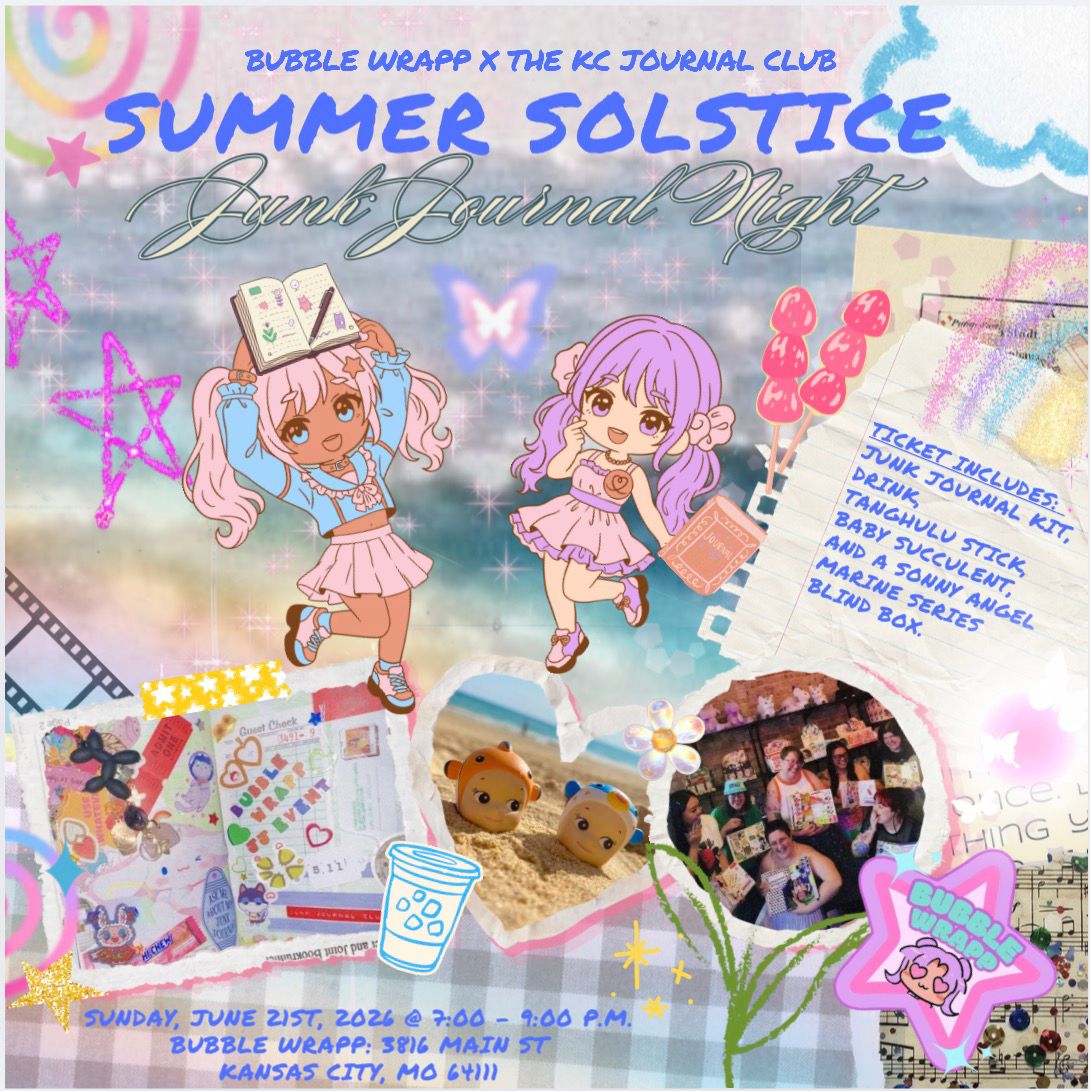 ☀️Summer Solstice Junk Journal Night☀️ Tickets Bubble Wrapp