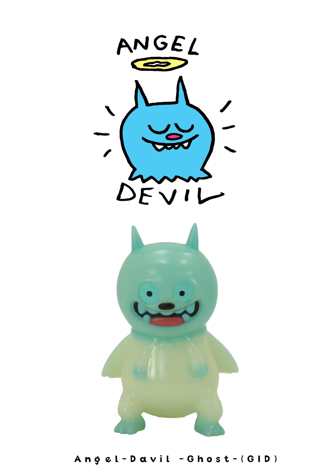 Angel Devil Ghost GID by David Horvath Sofubi FEWMANY