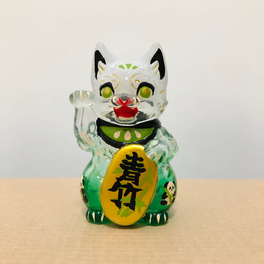 Bamboo Lucky Cat by Genkosha Sofubi 幻狐舍 genkosha