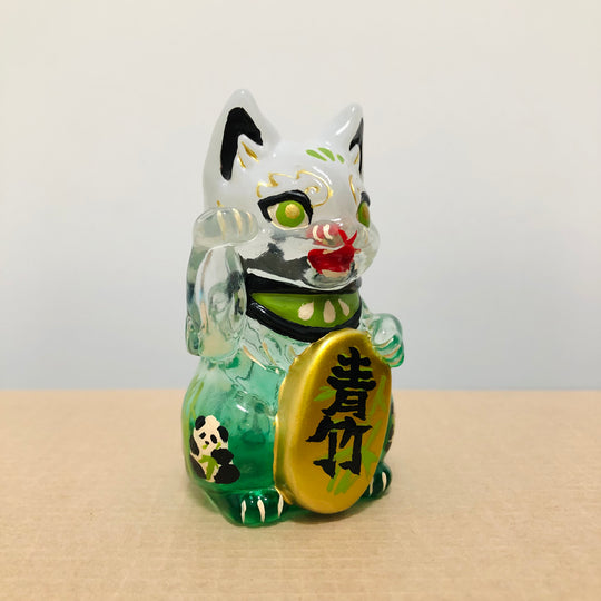 Bamboo Lucky Cat by Genkosha Sofubi 幻狐舍 genkosha