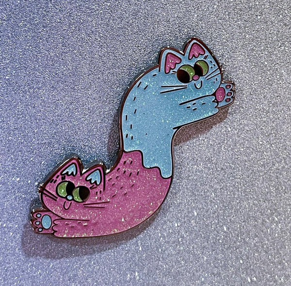 Berry Gummy Cat Pin by PinkGabberCat - Bubble Wrapp Toys