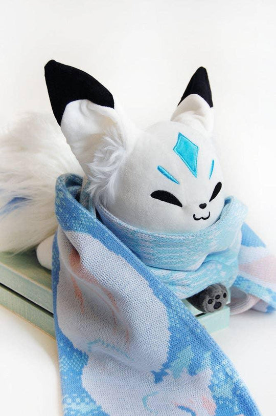 Blue Ice Queenie Fox Plush Plush Floral Frolic