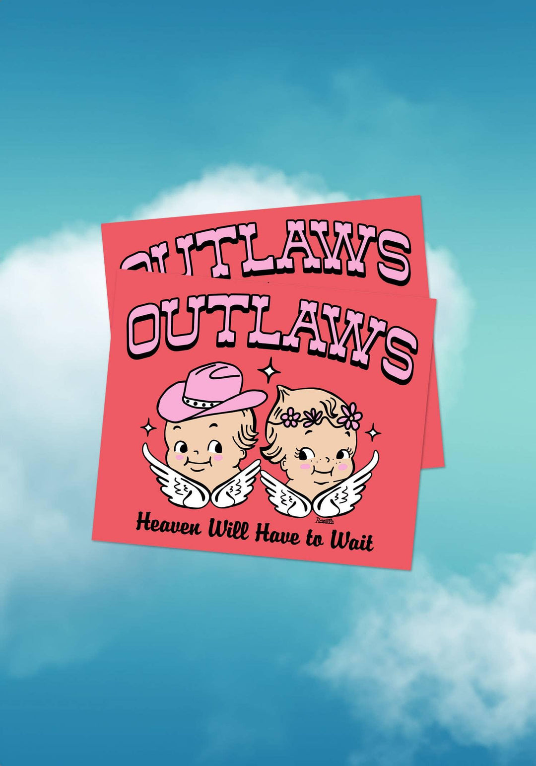 Angel Outlaws Big Vinyl Sticker Sticker kaeraz