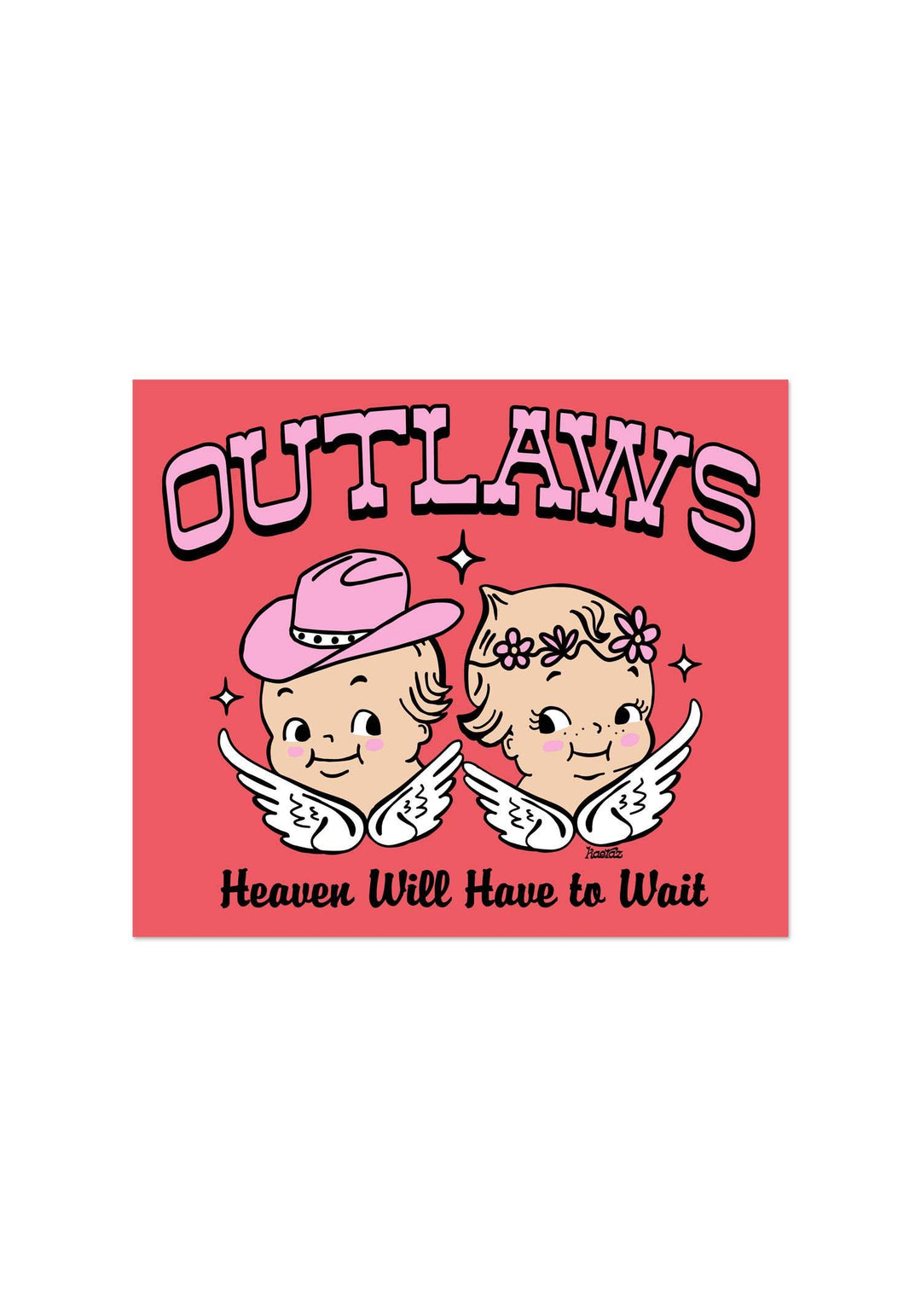 Angel Outlaws Big Vinyl Sticker Sticker kaeraz