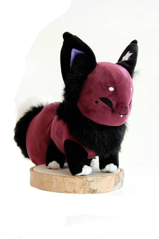Floral Frolic Dawnsing Night Purple Fox Plush Plush Floral Frolic