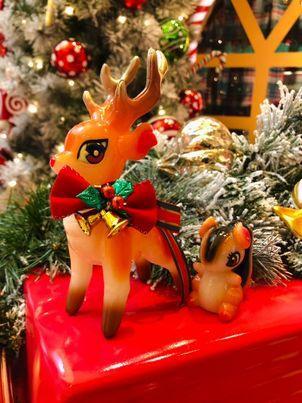 Forest Friends - Christmas Deer and Squirrel Set Designer Art Toy Genkosha