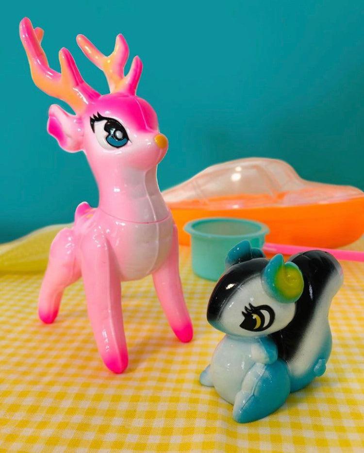 Forest Friends - Showa Toy Box Deer and Squirrel Set Designer Art Toy Genkosha