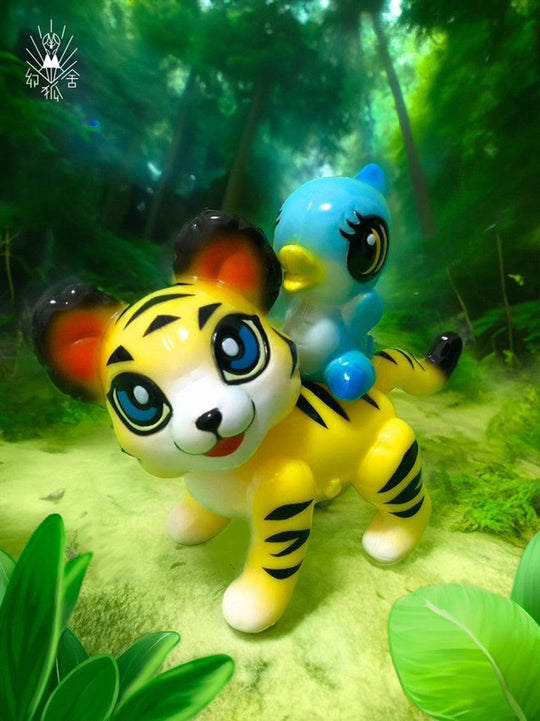 Forest Friends - Tiger & Birdie Designer Art Toy Genkosha
