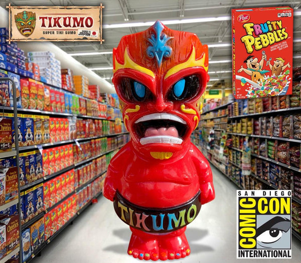 FRUITY PEBBLES TIKUMO – Super Tiki Sumo by Gerald Okamura - Bubble Wrapp Toys