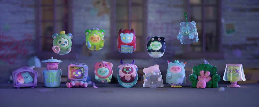 Ghost Bear House Series Blind Box blind boxes Shin Woojung x F.UN