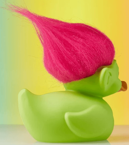 Good Luck Trolls Green Troll Designer Art Toy TUBBZ