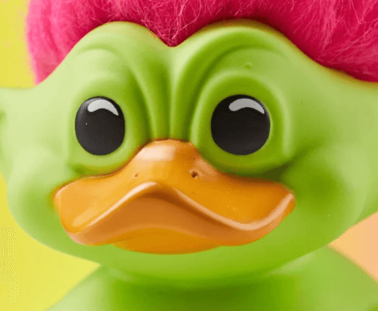 Good Luck Trolls Green Troll Designer Art Toy TUBBZ