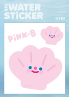 Happy Sea Pink B Happy Clam Big Water Sticker - Bubble Wrapp Toys
