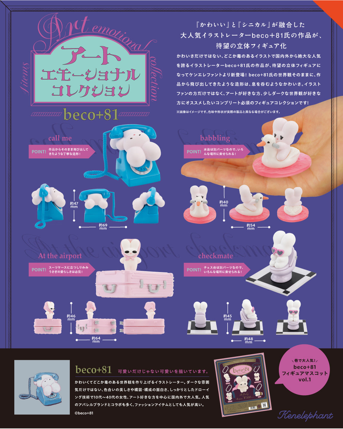 beco+81 Art Emotional Collection - Preorder Blind Box Kenelephant