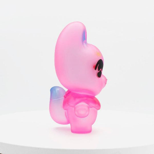 Kyoko Nakamura Okitsune Fluorescent Pink Sofubi Bubble Wrapp