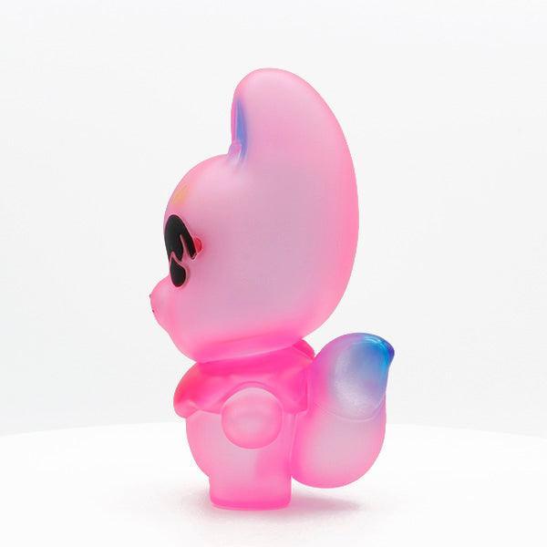 Kyoko Nakamura Okitsune Fluorescent Pink Sofubi Bubble Wrapp