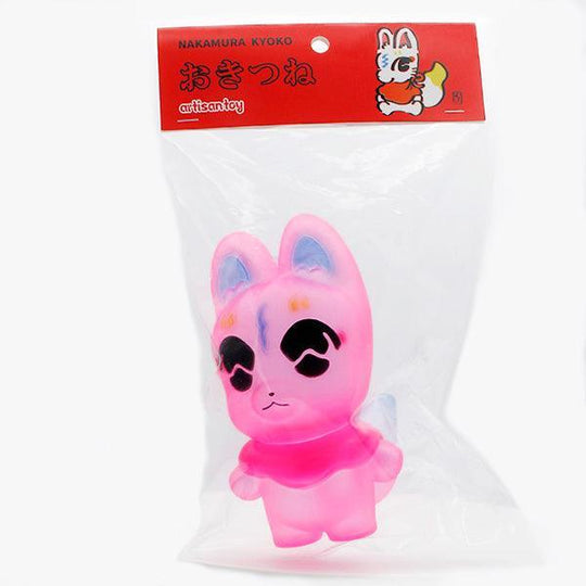 Kyoko Nakamura Okitsune Fluorescent Pink Sofubi Bubble Wrapp