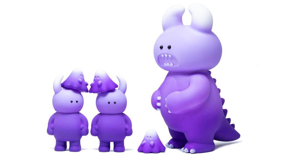 LAVENDER SERIES LE BOO UAMOU AND DINO UAMOU Designer Art Toy UAMOU
