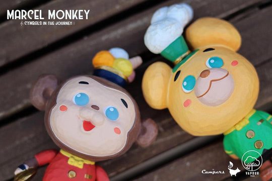 Marcel Monkey - Cymbals in The Journey from The Campers by Vapour Park Designer Art Toy Vapour Park x thinkingues