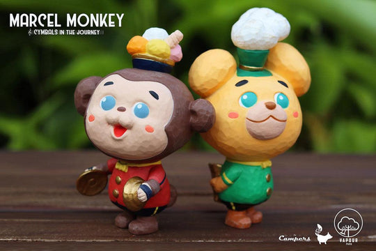 Marcel Monkey - Cymbals in The Journey from The Campers by Vapour Park Designer Art Toy Vapour Park x thinkingues