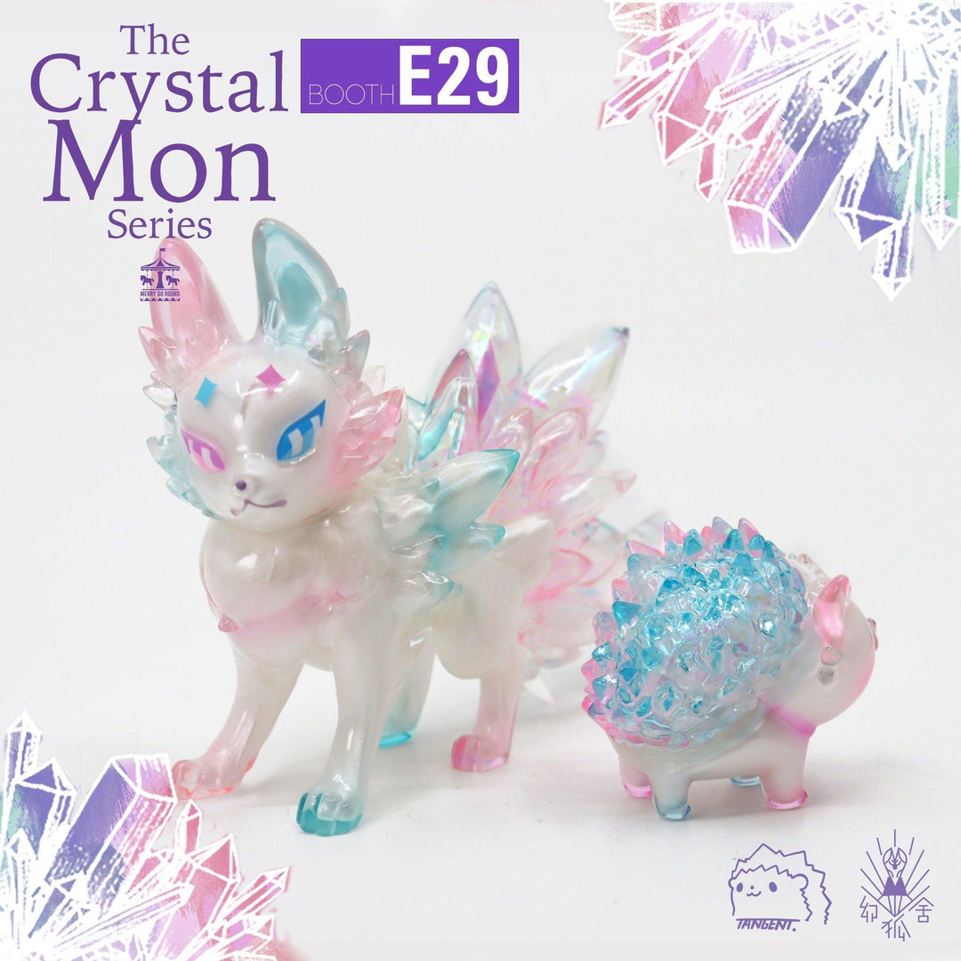 Moonstone Crystal Fox Genko & Bokey Designer Art Toy 幻狐舍 X Tangent X Merry Go Round