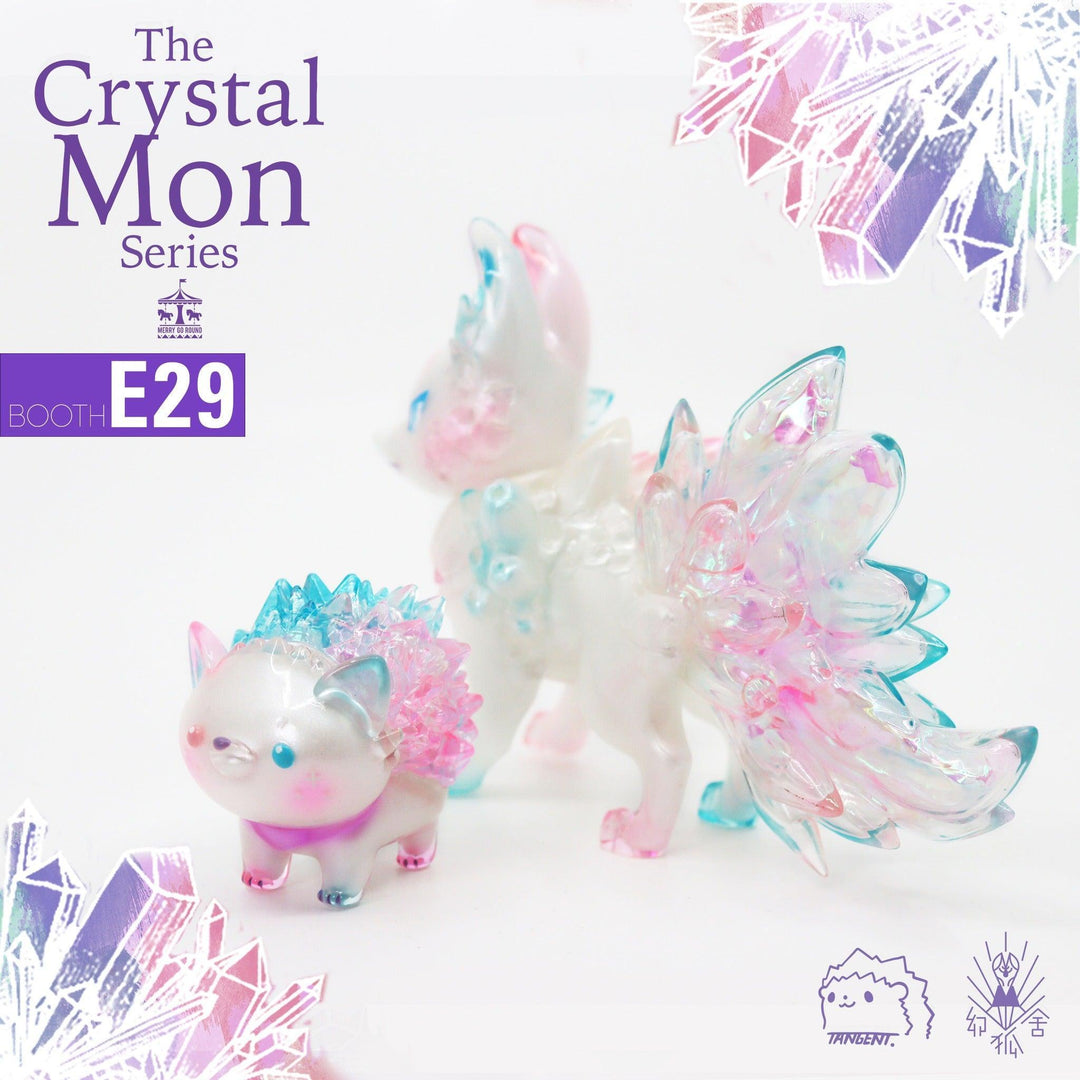 Moonstone Crystal Fox Genko & Bokey Designer Art Toy 幻狐舍 X Tangent X Merry Go Round