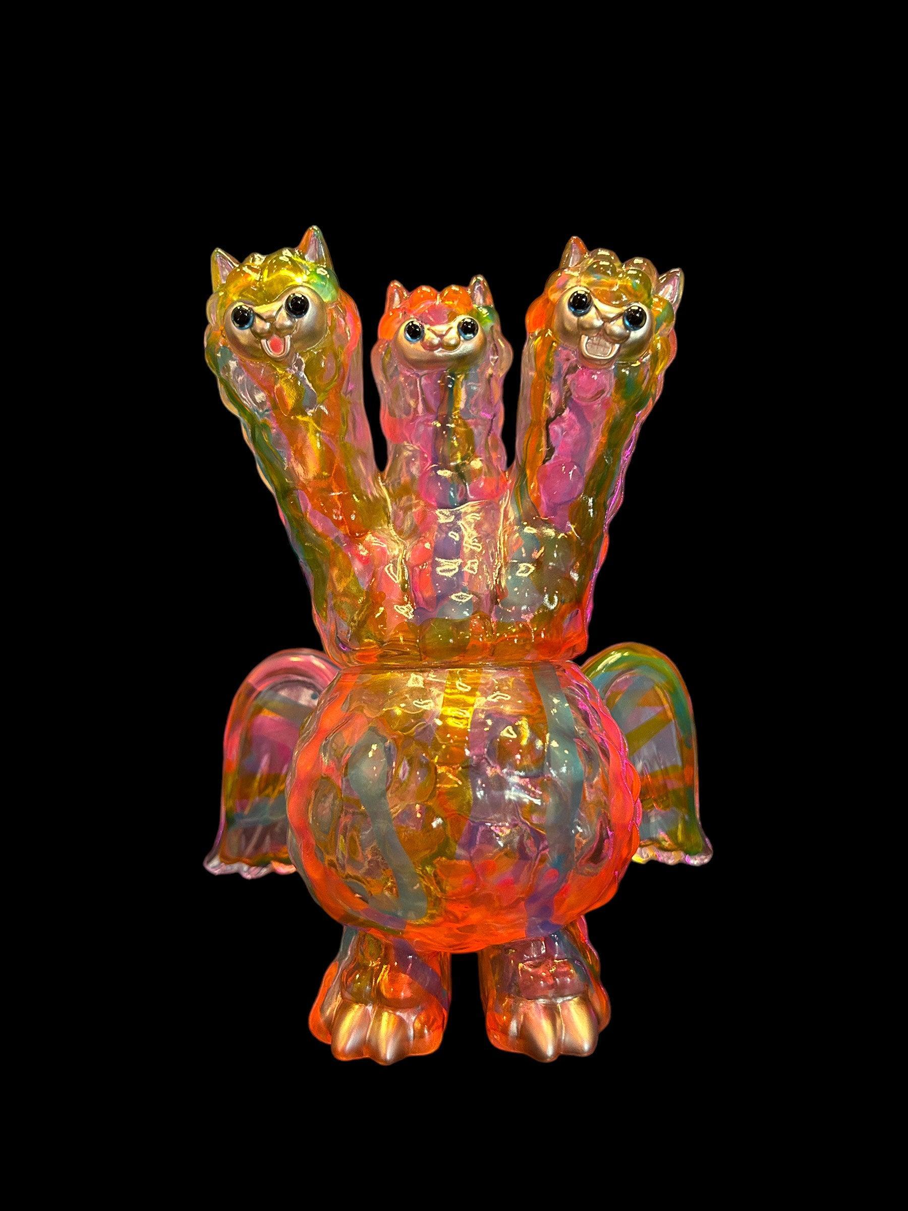 Neon Dream King Pacara (Clear) by Art Junkie x Bubble Wrapp Sofubi Art Junkie x Bubble Wrapp
