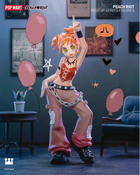 Peach Riot Rise Up Blind Box Series blind boxes POP MART x Libby