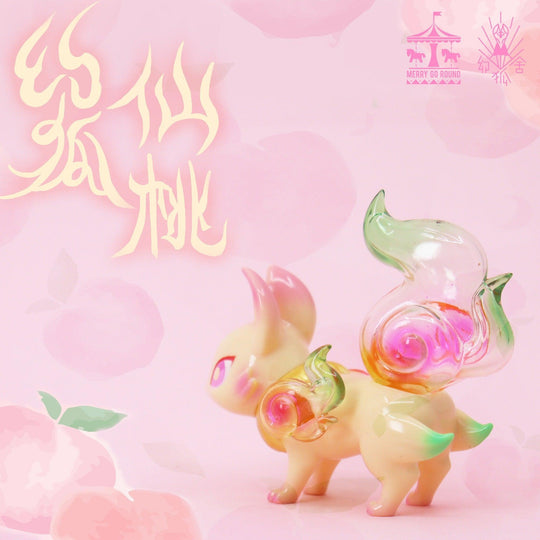 Phantom Fox Peach by Genkosha Designer Art Toy Merry Go Round x Genkosha