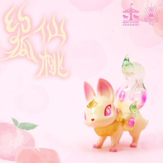 Phantom Fox Peach by Genkosha Designer Art Toy Merry Go Round x Genkosha