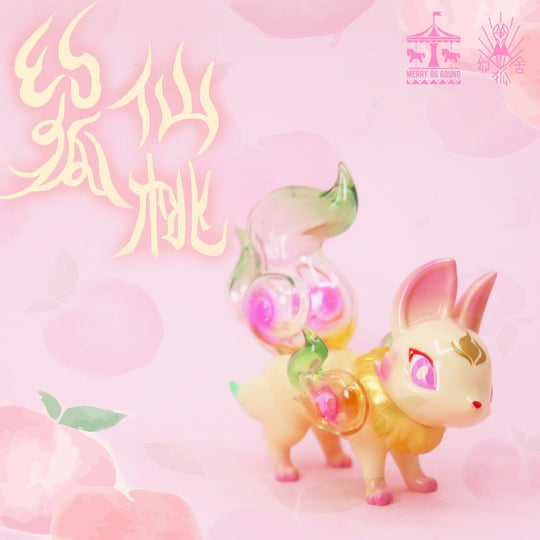 Phantom Fox Peach by Genkosha Designer Art Toy Merry Go Round x Genkosha