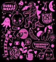 Pink Cuties & Kaijus Tote by Tigersheep Friends x Bubble Wrapp - Bubble Wrapp Toys