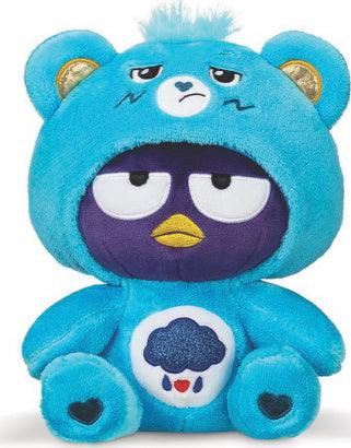 Hello Kitty and Friends Care Bears Plush Schylling Badtz Maru dressed as Grumpy Bear