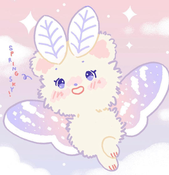 Spring Sky Mini Mousemoth Plush by Lumichee Plush Lumichee