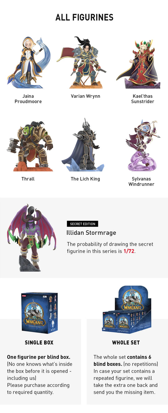 World of Warcraft Collectible Character Series Blind Box POP MART