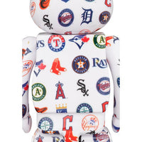400% & 100% Bearbrick set - MLB American League by MEDICOM TOYS - Bubble Wrapp Toys