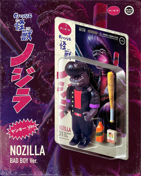 Bad Boy Nozilla by Noger Chen Nog Toy x Black Seed - Bubble Wrapp Toys
