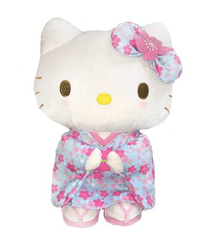 Blue Sakura Kimono Hello Kitty Plush - Bubble Wrapp Toys