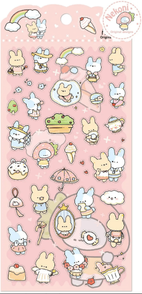 Bunny Rabbit Stickers - Bubble Wrapp Toys