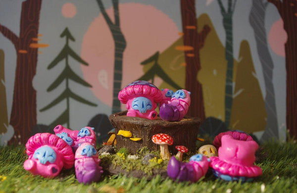 Creatures from Icky Woods by Hairy Monster x Bubble Wrapp - Bubble Wrapp Toys